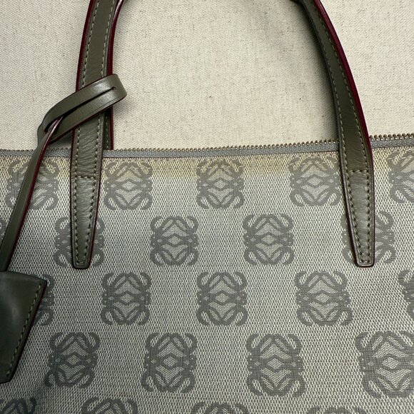 Loewe Mini Canvas & Leather Monogram Tote Bag - Picture 3 of 9
